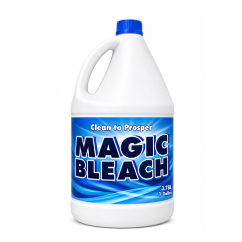 Bleach Magic 3.78L is a cleaning solution designed to help maintain a clean, fresh, and hygienic environment. Its effective formula helps remove tough stains, dirt, and unwanted odors from a variety of washable surfaces. Suitable for household, commercial, and institutional cleaning applications, Bleach Magic provides reliable cleaning performance for kitchens, bathrooms, floors, laundry, and other areas requiring deep cleaning. The convenient 3.78L size is ideal for regular use in homes, offices, restaurants, and professional cleaning environments.