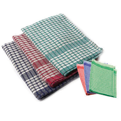 They are capable of absorbing, but they are also used to wipe up spills, clean off cutting boards, dry dishes, dry hands, and even hold hold hot plates and dishes. These towels are generally made of cotton, making them soft enough to absorb, but durable enough to withstand repeated uses and washings.