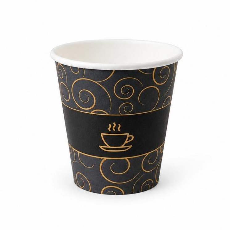 6.5oz paper coffee cup suitable for serving coffee, tea, and other hot beverages. Made with quality paper material, it is strong, lightweight, and convenient for daily use. Ideal for cafés, restaurants, offices, hotels, and takeaway services. Packing: 1,000 pieces per carton.
