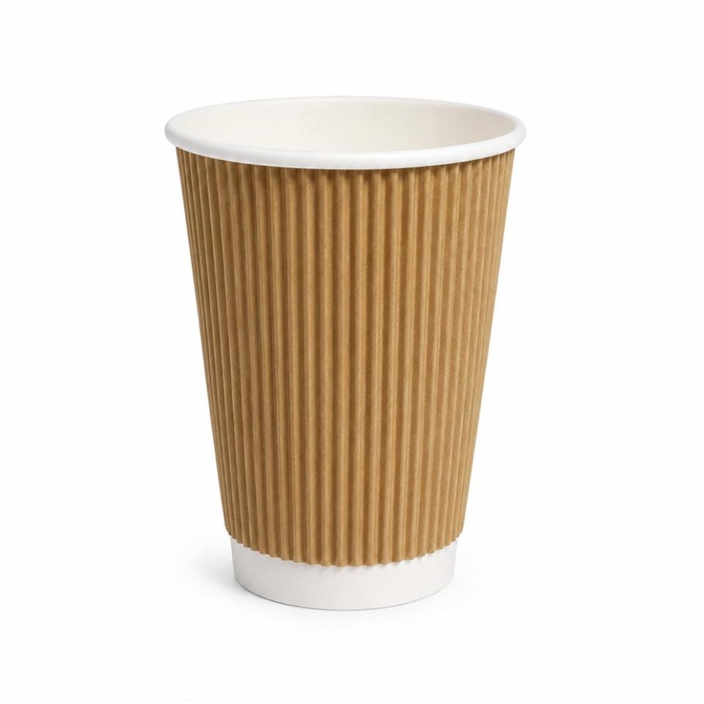 The Brown Ripple Paper Cup is a premium disposable cup designed for serving hot beverages such as coffee, tea, and other specialty drinks. Featuring a ripple wall design, it provides better insulation and a comfortable grip while maintaining a stylish appearance. Available in Brown and Black colors, this cup is ideal for cafes, coffee shops, restaurants, hotels, offices, catering services, and takeaway businesses.