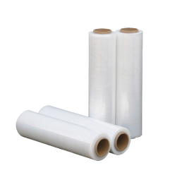 Stretch wrap or stretch film is a highly stretchable plastic film that is wrapped around items. The elastic recovery keeps the items tightly bound. In contrast, shrink wrap is applied loosely around an item and shrinks tightly with heat.