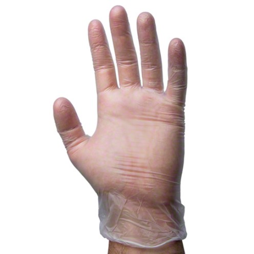 Vinyl gloves with 100 pcs packing Gloves made from vinyl are manufactured in a way to enable stretch and versatility whilst they are also able to hold up against punctures, stretch and general wear and tear. They can be used for healthcare tasks, keeping hands safe from contamination.