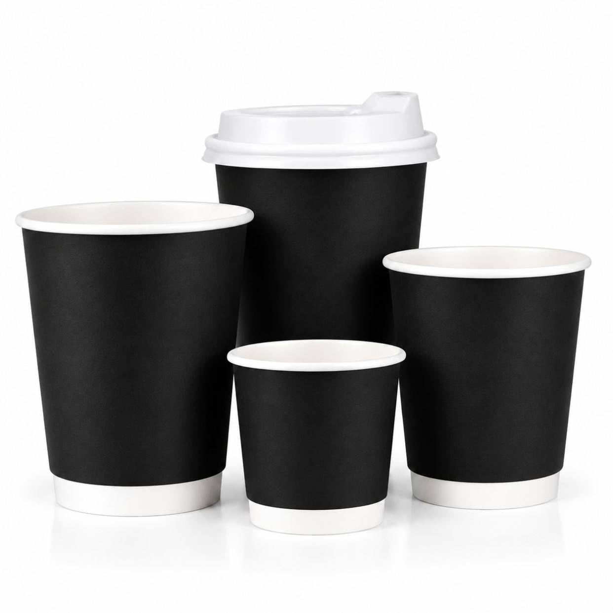 Black Double Wall Paper Cups