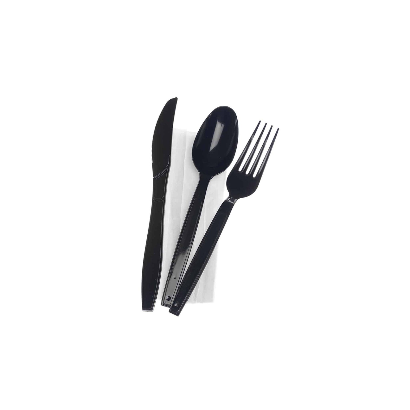 Black Cutlery set heavy duty Cutlery implies implements used for cutting and eating food. It includes knife, fork and spoon. There are different types of knives, forks and spoons. A complete cutlery set may include butter knife, soup spoon, seafood fork etc