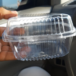 Clear base container with rectangular shape