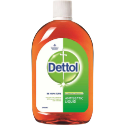 dettol Antiseptic Disinfectant liquid is a concentrated antiseptic solution
Kills bacteria. Provides protection against germs which can cause infection and illness Kills germs on skin Protects against infection from cuts, scratches, and insect bites Product Also Available In: 60 ml, 110 ml, 200 ml, 500 ml, 1 litre and 5 litre
