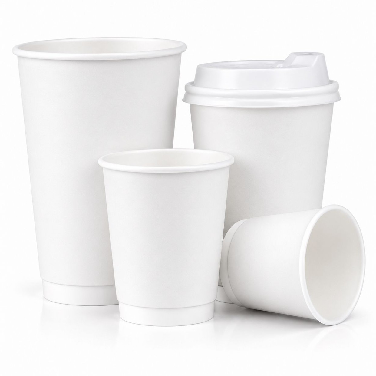 White Double Wall Paper Cups